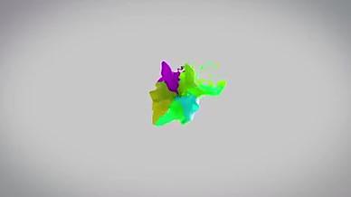 平面艺术抽象化的液体拉扯式标志演绎AE源文件视频的预览图